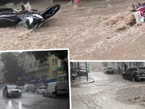 Meteoroloji uyarmıştı Sağanak bir anda bastırdı, cadde ve sokaklar göle döndü
