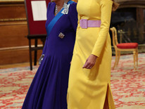 Windsor Kalesindeki resmi yemekte Kate Middleton ve Melania Trump şıklık yarışına girdi