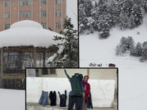 Kar kalınlığı 2 metreyi geçti: Araçlar tamamen kara gömüldü Serdiğimiz paltarlar hepsi dondu