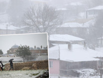 Kar yağışı başladı: Evler beyaz örtüyle kaplandı Karın keyfini çıkarıyoruz