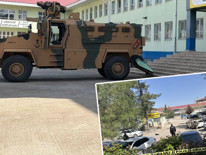 Şanlıurfa Siverekte silahlı saldırı: Okula giren saldırgan rastgele ateş açtı Bölgeden görüntüler