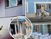 Tüm ilçede teyakkuza geçildi Mahalleler tahliye edildi, kum torbaları ile bariyer oluşturuldu