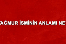 Yağmur isminin anlamı nedir? Yağmur ne demek?