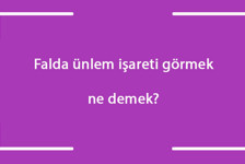 Falda ünlem işareti görmek ne demek? Kahve falında ters ünlem işareti çıkması