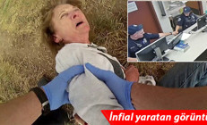 ABDde polis şiddeti bitmiyor: Yaşlı kadını acımasızca dövdüler
