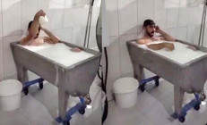 Süt banyosu rezaletinde flaş gelişme Böyle savundu
