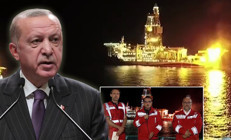 Karadenizde bulunan doğal gaz yakıldı