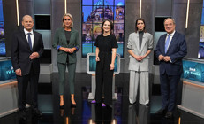 Almanyada başbakan adayları son kez canlı yayında karşı karşıya geldi