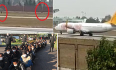 Piste inen uçağın önünü kesmişlerdi Sınır dışı edilecekler