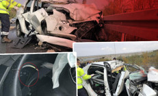 Otobanda katliam gibi kaza: 4 can gitti