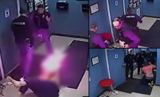 ABDde şoke eden görüntüler... Polis şok tabancası ile ateş etti, alevler içinde kaldı