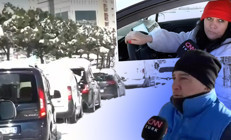 20 saattir bekliyoruz İstanbulda kar esareti...