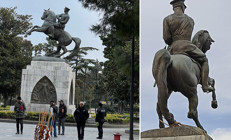 Samsunda Atatürk Anıtına çirkin saldırı