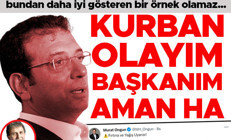 Kurban olayım başkanım, aman ha