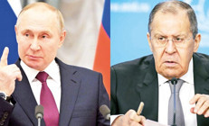 Putin ve Lavrov yaptırım listesinde