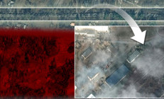 Kievin kapısında Rus ordusuna ait 5 kmlik konvoy uzaydan görüntülendi...