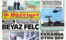 İşte 1987 kışının gazeteleri...