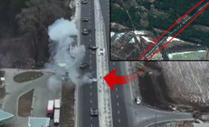 Kieve ilerleyen Rus birliklerine şok baskın Tanklardan inip kaçıştılar