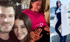 Anne olmak için gün sayan Başak Dizerden karnı burnunda poz