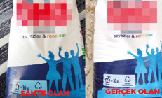 Markalı pakette ‘sahte deterjan’