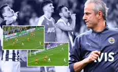 Fenerbahçenin ilk golünden bir dakika önce... Şaşırtıcı, Mert Hakan ve İrfan Can...