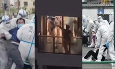 İnanılmaz görüntüler... Şangayda Kovid çatışması