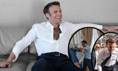 Sosyal medya bu pozları konuşuyor... Macron hangi maço erkeği taklit ediyor