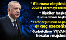 Cumhurbaşkanı Erdoğan’dan ‘6’lı masa’ eleştirisi: Bırakın 2023 seçimlerini 2023ü bile göremeyecekler