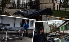 Buçadan dehşete düşüren kareler... Cansız bedenler tırlarda bekletiliyor