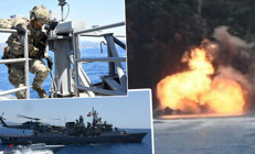 Mavi Vatan Tatbikatında nefes kesen anlar