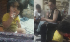 Skandal görüntü 2 yaşındaki çocuğuna sigara içirdi, polis kayıplara karışan anneyi arıyor