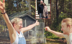 Unutulmaz dizinin ünlü yıldızı yemyeşil çayırlara geri döndü Artık saç boyası bile yok