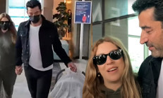 İkinci kez anne olan Sinem Kobal hastaneden çıktı... Kenan İmirzalıoğlundan muhabirlere uyarı