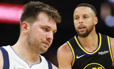 Warriors Mavericks serisi farklı galibiyetle başladı Doncic yüzüne yara aldı...