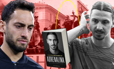 Zlatan Ibrahimovic, Milanın şampiyonluk kutlamasında Hakan Çalhanoğluna sataştı Mikrofonu aldı ve...