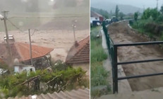 Denizlide dereler taştı; tarım arazileri ve evler su altında kaldı