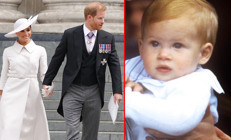 Babasının kızı: Prens Harry ile Meghan Markle bir yaşına giren Lilibetin yüzünü sonunda gösterdi