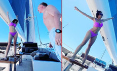 Masanın üzerinde kocasına özel gösteri: Herkes yılanlı dansı hatırladı