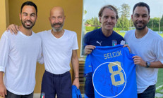 Selçuk İnan Mancininin yanında İtalyayı takip etti Galatasaray iddiaları varken dikkat çeken mesaj...