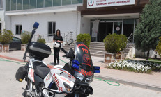 Türkiyenin tek motosikletli ATTsi Sabiha Sözer