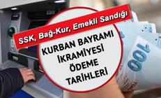 Emekli ikramiyeleri ne zaman yatacak 2022 SSK, Emekli Sandığı, Bağ-Kur Kurban Bayramı ikramiyesi ödeme tarihleri belli oldu