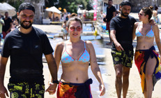 Alişan ve Buse Varol zor günleri geride bıraktı Keyifler yerinde...