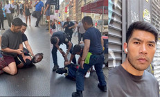 Herkes bakakaldı… MMA dövüşçüsü, bir saldırganı sokak ortasında böyle yere serdi