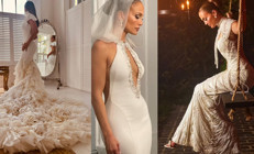 İşte Jennifer Lopezin üç gelinliği