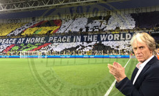 Fenerbahçe taraftarından Dinamo Kiev maçında koreografi