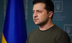 Ukrayna Devlet Başkanı Zelenskinin aracı kaza yaptı