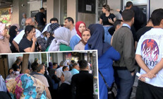 Sosyal konut başvurusu için banka önlerinde yoğunluk sürüyor