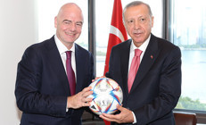Cumhurbaşkanı Erdoğan ile FIFA Başkanı Infantino arasında gülümseten diyalog