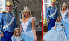 Ünlü çifte hayranlarından alkış: İnsan torunu için ne kılıklara giriyor