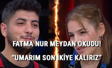 MasterChef Fatma Nurdan iddialı çıkış Seni Kıvançın elemesini istiyorum, umarım son üçe kalırız